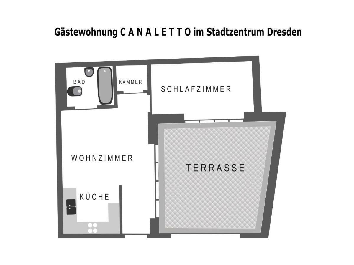 Fewo Canaletto Im Stadtzentrum Drážďany Exteriér fotografie